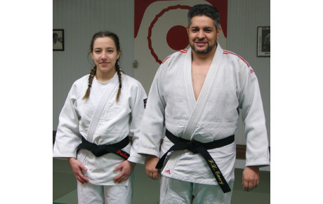 REMISE CEINTURE NOIRE A PAULINE AUBERT ET FRANCOIS XAVIER EMERY LE 08-12-2017