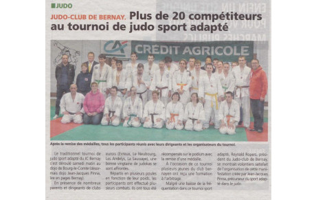 TOURNOI JUDO SPORT ADAPTE BERNAY LE 02-03-2019